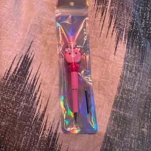 Pink Cow Beaded Pen